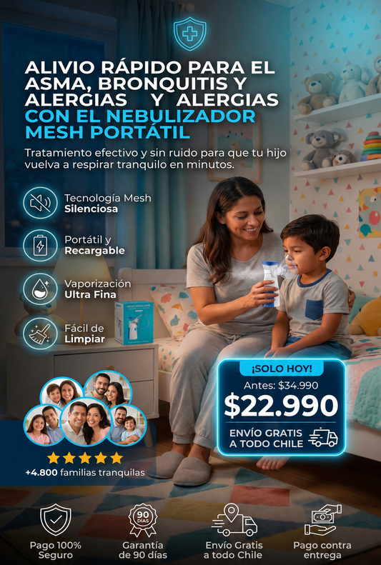 Nebulizador Portátil Niños Adultos